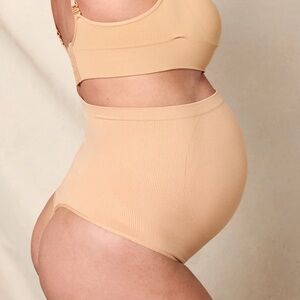 Bundle of 2 Blanqi Seamless Maternity Over Belly Support Thong